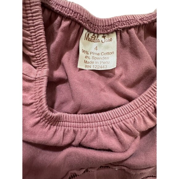 Matilda Jane pink and brown Ana Top size 4 - Picture 4 of 4